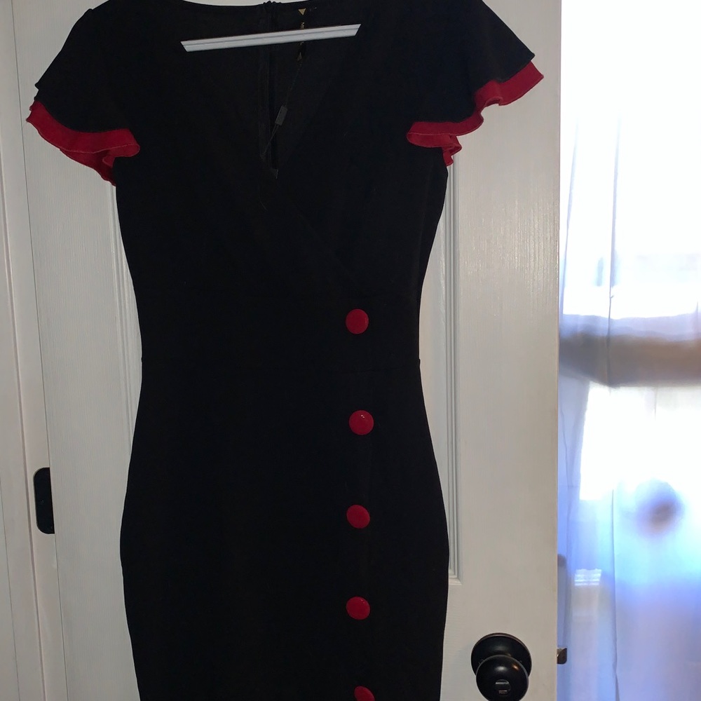 Black and red dress